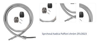 Sprchová hadica Paffoni chróm ZFLO023 1