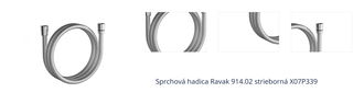 Sprchová hadica Ravak 914.02 strieborná X07P339 1