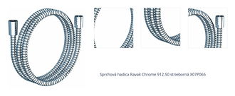 Sprchová hadica Ravak Chrome 912.50 strieborná X07P065 1