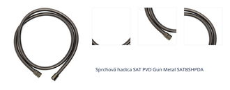 Sprchová hadica SAT PVD Gun Metal SATBSHPDA 1