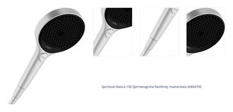 Sprchová hlavica 130 3jet Hansgrohe Rainfinity, matná biela 26864700 1