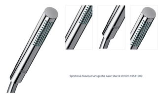 Sprchová hlavica Hansgrohe Axor Starck chróm 10531000 1