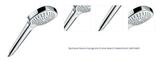 Sprchová hlavica Hansgrohe Croma Select E biela/chróm 26810400 1