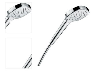 Sprchová hlavica Hansgrohe Croma Select E biela/chróm 26812400 4