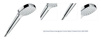 Sprchová hlavica Hansgrohe Croma Select E biela/chróm 26814400 1