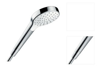 Sprchová hlavica Hansgrohe Croma Select S biela/chróm 26805400 3