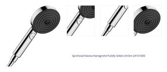 Sprchová hlavica Hansgrohe Pulsify Select chróm 24101000 1