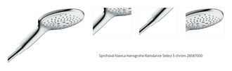 Sprchová hlavica Hansgrohe Raindance Select S chróm 28587000 1