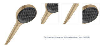 Sprchová hlavica Hansgrohe Rainfinity kartáčovaný bronz 26865140 1