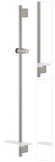 Sprchová tyč Grohe RAINSHOWER SmartActive na stenu s poličkou supersteel 26603DC0 3