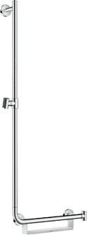 Sprchová tyč Hansgrohe Unica s mydlovničkou biela/chróm 26403400