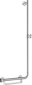 Sprchová tyč Hansgrohe Unica s mydlovničkou biela/chróm 26404400