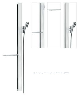 Sprchová tyč Hansgrohe Unica so sprchovou hadicou biela/chróm 27640400 1