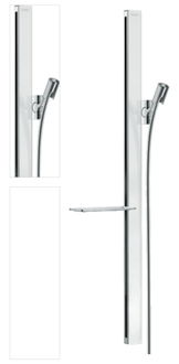 Sprchová tyč Hansgrohe Unica so sprchovou hadicou biela/chróm 27640400 4