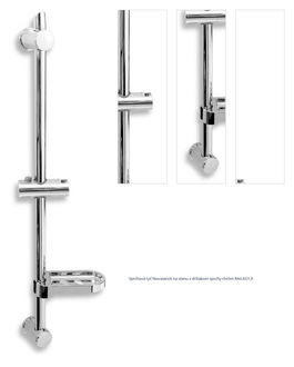 Sprchová tyč Novaservis na stenu s držiakom sprchy chróm RAIL601,0 1