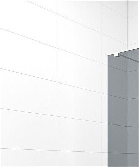 Sprchová zástena Walk-in 100 cm SAT vo farbe profilu biela SATBWI100KSZAVB 6