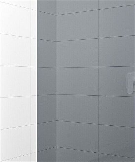 Sprchová zástena Walk-in 100 cm SAT vo farbe profilu biela SATBWI100KSZAVB 5