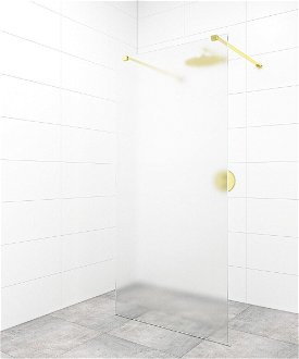 Sprchová zástena Walk-in 100 cm SAT vo farbe profilu zlatá SATBWI100MSZAVZ