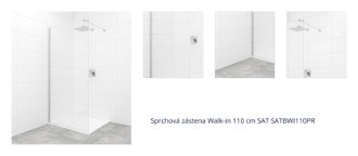 Sprchová zástena Walk-in 110 cm SAT SATBWI110PR 1