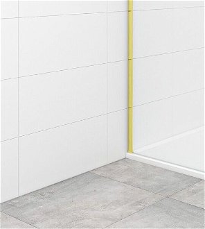 Sprchová zástena Walk-in 110 cm SAT vo farbe profilu zlatá lesk SATBWI110PRZ 8