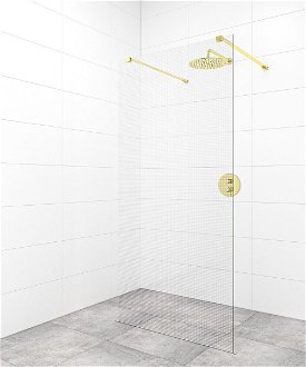 Sprchová zástena Walk-in 110 cm SAT vo farbe profilu zlatá SATBWI110MRZAVZ