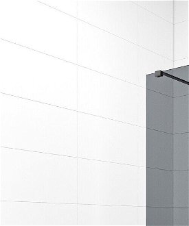 Sprchová zástena Walk-in 140 cm SAT vo farbe profilu čierna SATBWI140KSZAVC 6