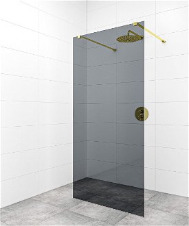 Sprchová zástena Walk-in 90 cm SAT vo farbe profilu zlatá SATBWI90KSZAVZ 2