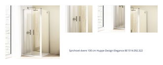 Sprchové dvere 100 cm Huppe Design Elegance 8E1514.092.322 1