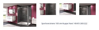 Sprchové dvere 100 cm Huppe Next 140401.069.322 1