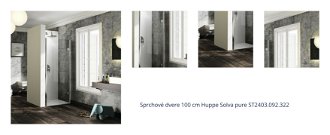 Sprchové dvere 100 cm Huppe Solva pure ST2403.092.322 1