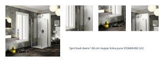 Sprchové dvere 100 cm Huppe Solva pure ST2608.092.322 1