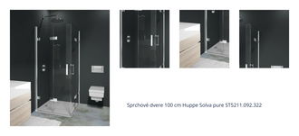 Sprchové dvere 100 cm Huppe Solva pure ST5211.092.322 1