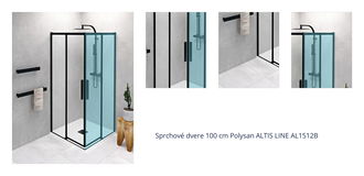 Sprchové dvere 100 cm Polysan ALTIS LINE AL1512B 1