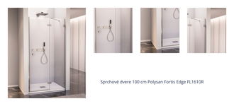 Sprchové dvere 100 cm Polysan Fortis Edge FL1610R 1