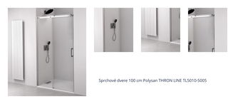 Sprchové dvere 100 cm Polysan THRON LINE TL5010-5005 1