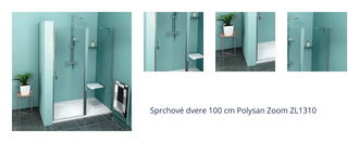 Sprchové dvere 100 cm Polysan Zoom ZL1310 1