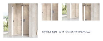 Sprchové dvere 100 cm Ravak Chrome 0QVAC100Z1 1