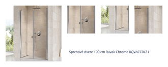 Sprchové dvere 100 cm Ravak Chrome 0QVACC0LZ1 1