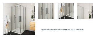 Sprchové dvere 100 cm Roth Exclusive Line 560-100000L-00-02 1