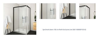 Sprchové dvere 100 cm Roth Exclusive Line 560-100000P-05-02 1