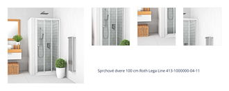 Sprchové dvere 100 cm Roth Lega Line 413-1000000-04-11 1