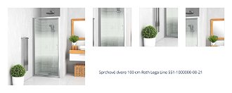 Sprchové dvere 100 cm Roth Lega Line 551-1000000-00-21 1