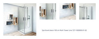 Sprchové dvere 100 cm Roth Tower Line 727-1000000-01-02 1