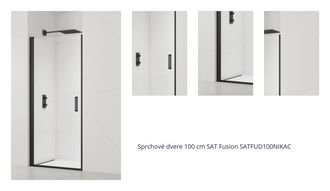 Sprchové dvere 100 cm SAT Fusion SATFUD100NIKAC 1