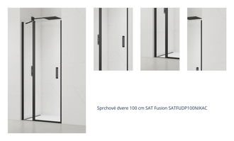 Sprchové dvere 100 cm SAT Fusion SATFUDP100NIKAC 1