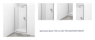 Sprchové dvere 100 cm SAT TEX SIKOTEXP100CRT 1