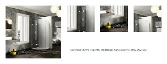 Sprchové dvere 100x100 cm Huppe Solva pure ST3802.092.322 1