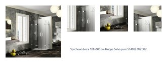Sprchové dvere 100x100 cm Huppe Solva pure ST4002.092.322 1