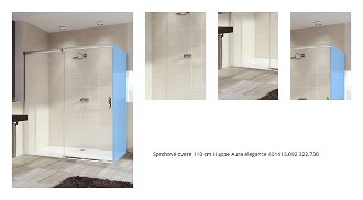Sprchové dvere 110 cm Huppe Aura elegance 401413.092.322.730 1