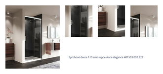 Sprchové dvere 110 cm Hüppe Aura elegance 401503.092.322 1